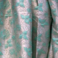 Lemmon Green Floral Brocade Fabric