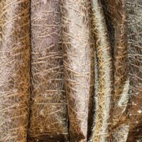 Bronze and Silver Brocade Fabric