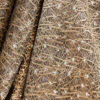 Bronze and Silver Brocade Fabric