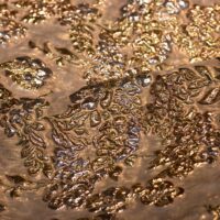 Silver Floral Brocade Fabric