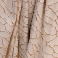 Silver Abstract Brocade Fabric