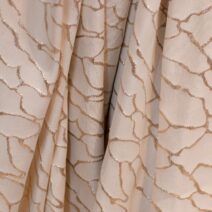 Silver Abstract Brocade Fabric