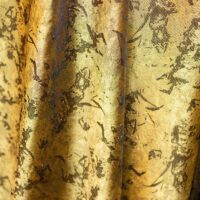 Olive Abstract Brocade Fabric