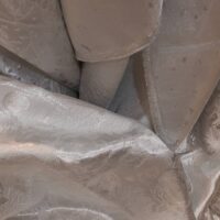 Floral Silver Brocade Fabric