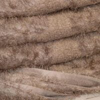 Light Brown Feathered Fringe Fabric