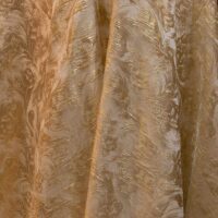 Champaign Gold Abstract Floral Brocade Fabric