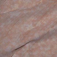 Peach Printed Chiffon Fabric