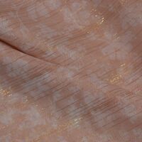 Peach Printed Chiffon Fabric