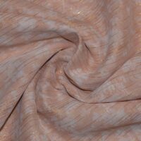 Peach Printed Chiffon Fabric