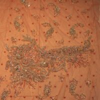 Pink Handbead Rhinestone Crystal Apllique