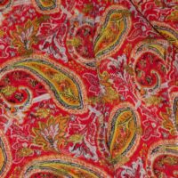 Multi Color Variant Floral Printed Chiffon Fabric
