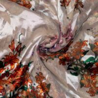 Multi Color Variant Floral Chiffon Fabric