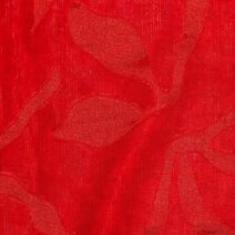 Red Abstract Design Chiffon Fabric