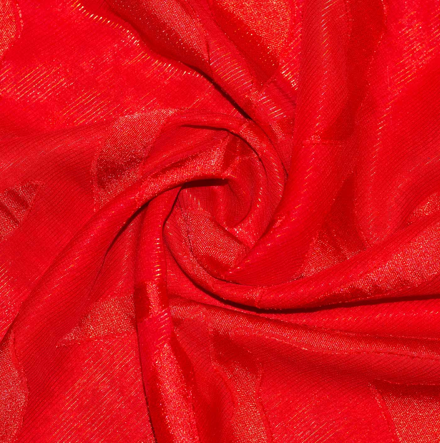Red Abstract Design Chiffon Fabric