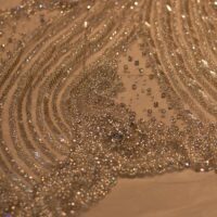 White Handbeaded Rhinestone Crystal Applique