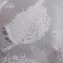 White Silk Tassel Chiffon Fabric