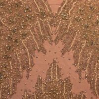 Plum Handbeaded Rhinestone Crystal Applique (Front/Dress panel)