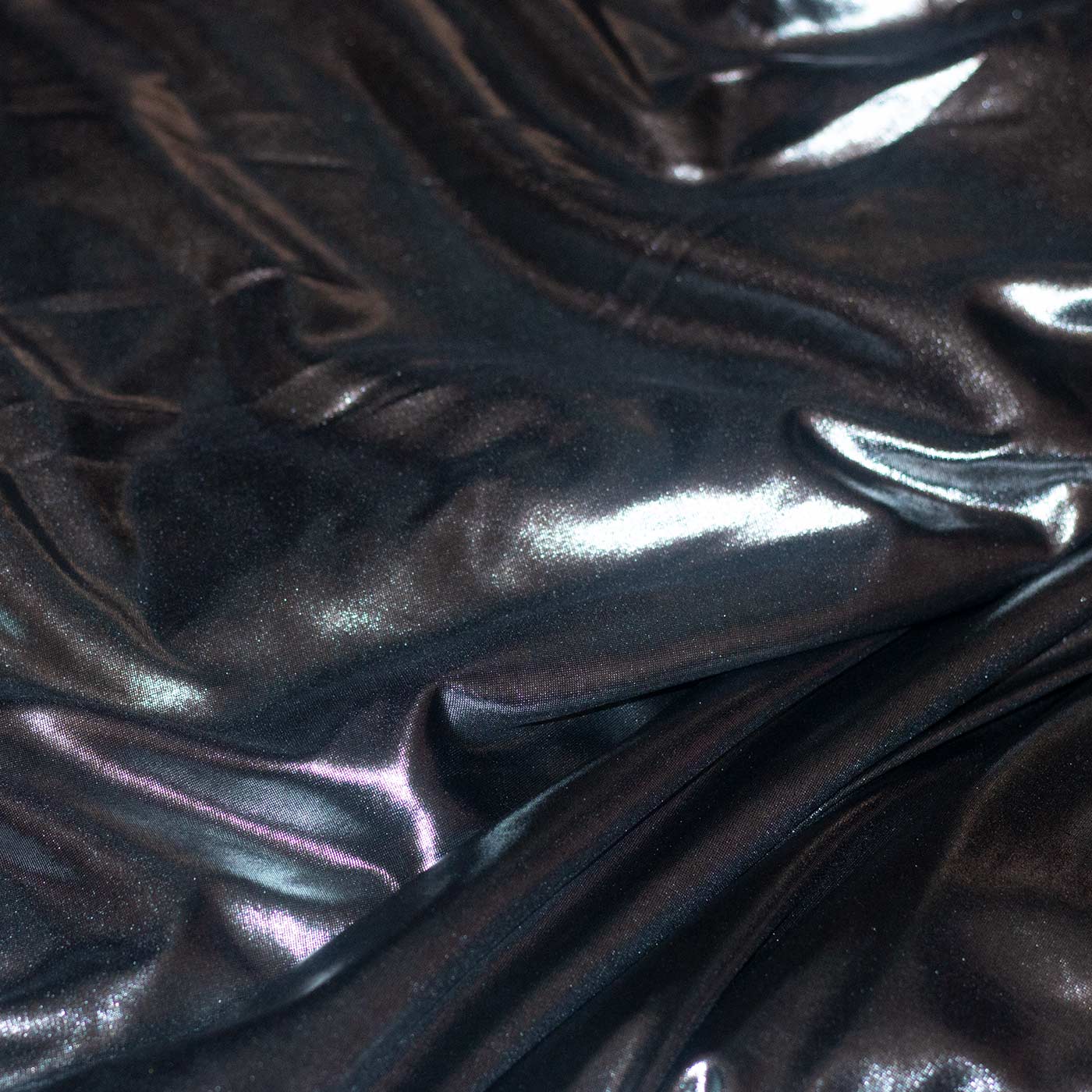 Silver Metallic Foil Satin Fabric