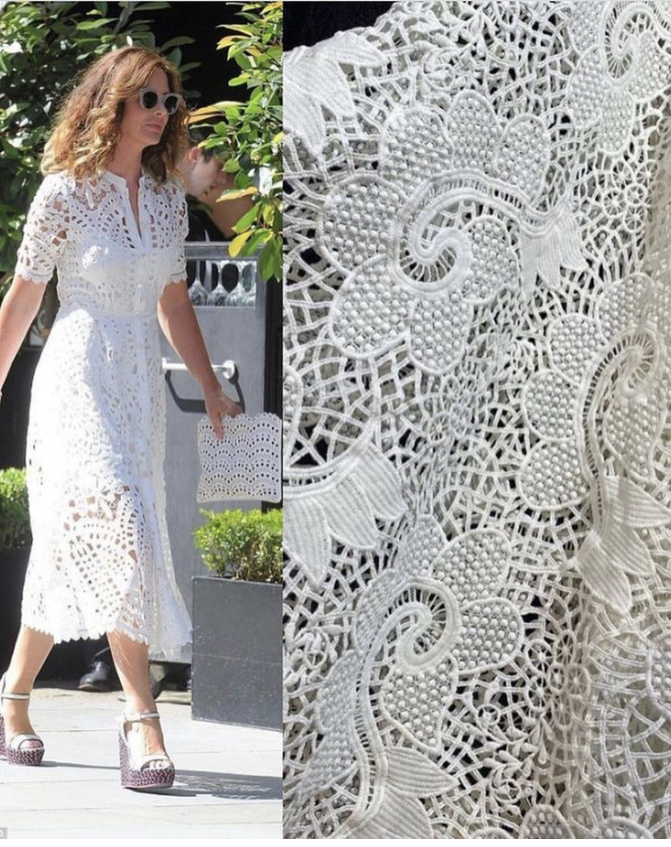 Ivory French Guipure Lace Fabric