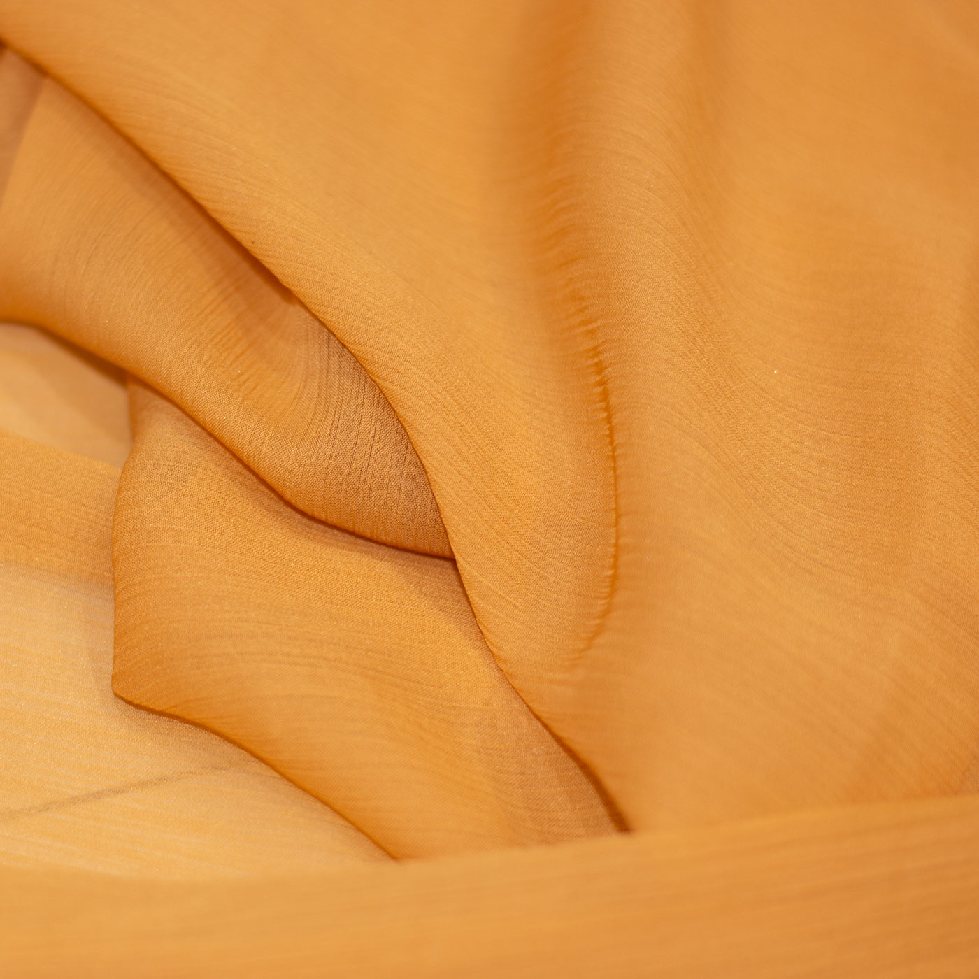 Gold Crinkle Chiffon Fabric