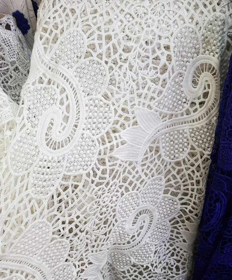Ivory French Guipure Lace Fabric