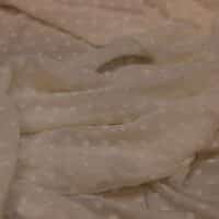 Dotted Embroidered Chiffon Fabric