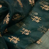 Embroidered Brocade Organza Fabric