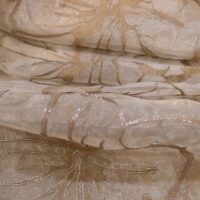 Champaign Gold Embroidered Organza Fabric