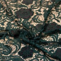 Green Guipure Lace Fabric