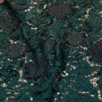 Green Guipure Lace Fabric