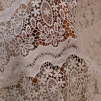 Off White Guipure Lace Fabric