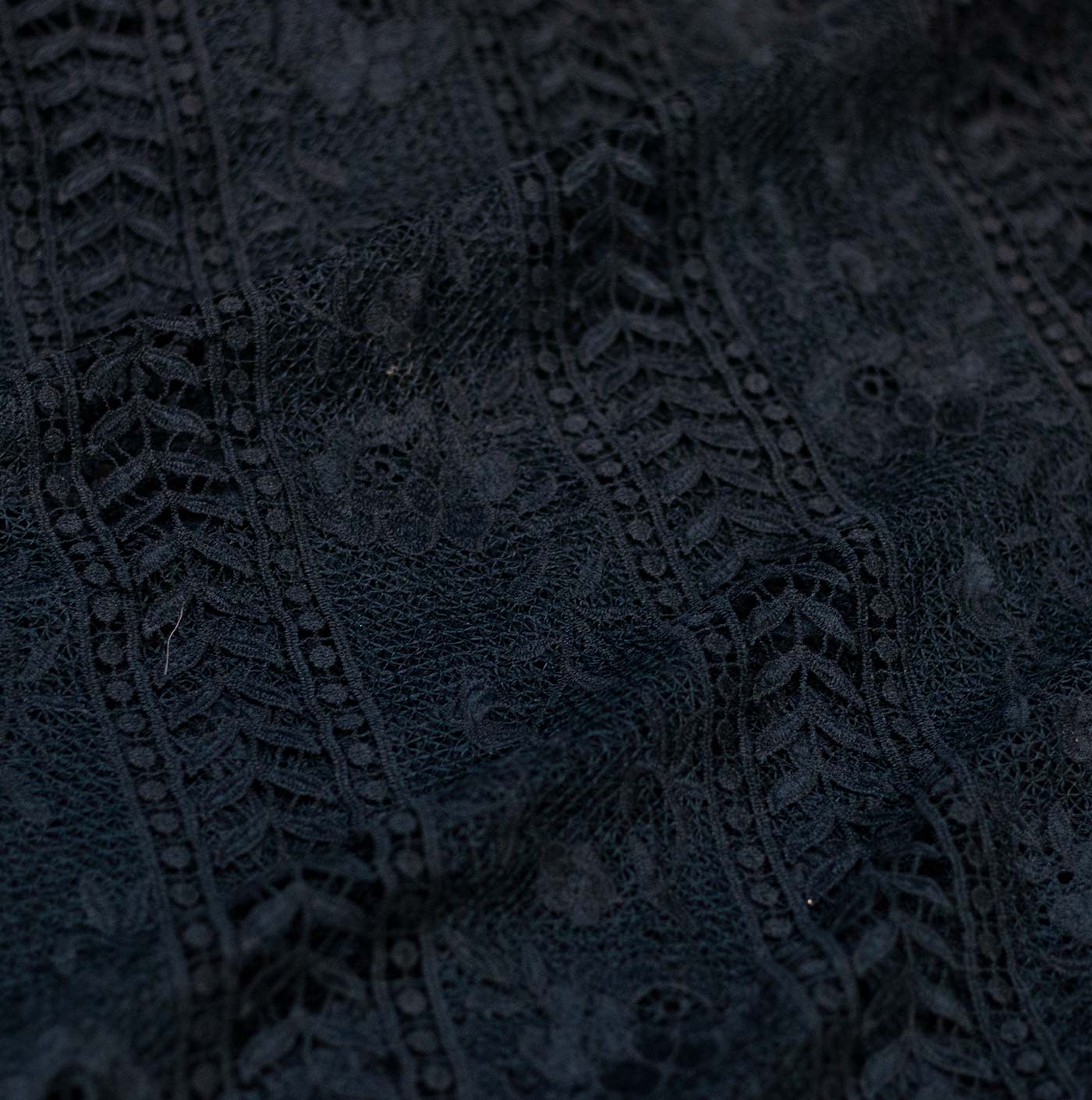 Dark Grey Guipure Lace Fabric