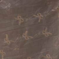 Abstract Design Embroidered Ivory Cotton Fabric