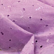 Lilac Guipure Lace Fabric