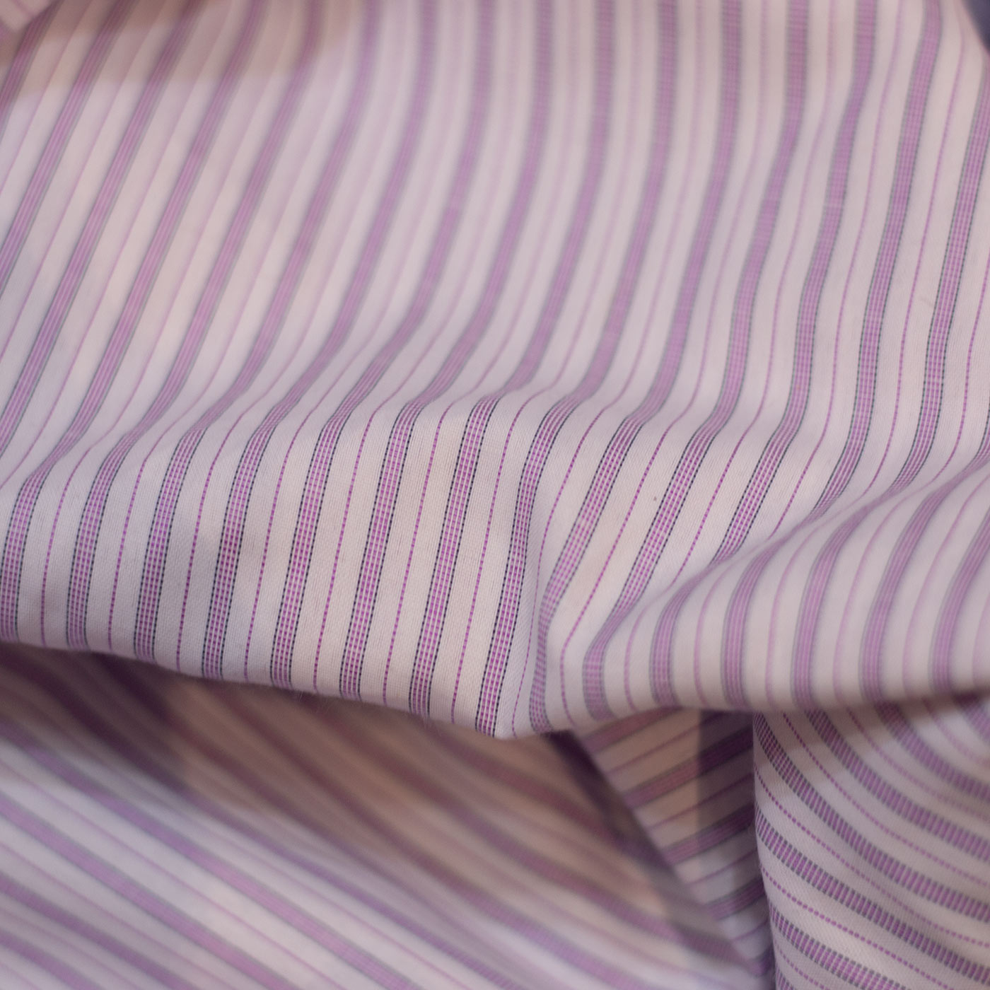 Lilac Striped Shirt Fabric