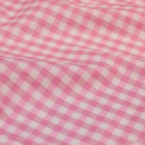 Pink Check Gingham Fabric
