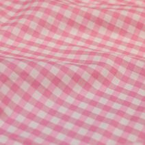 Pink Check Gingham Fabric