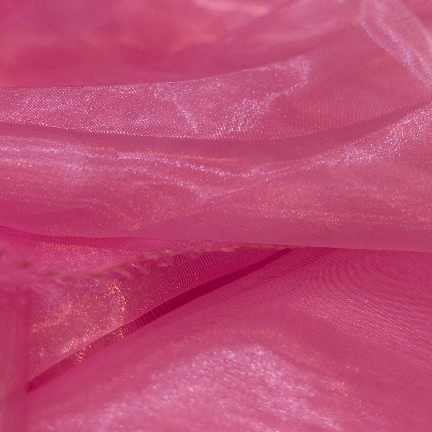 Baby Pink Plain Organza Fabric