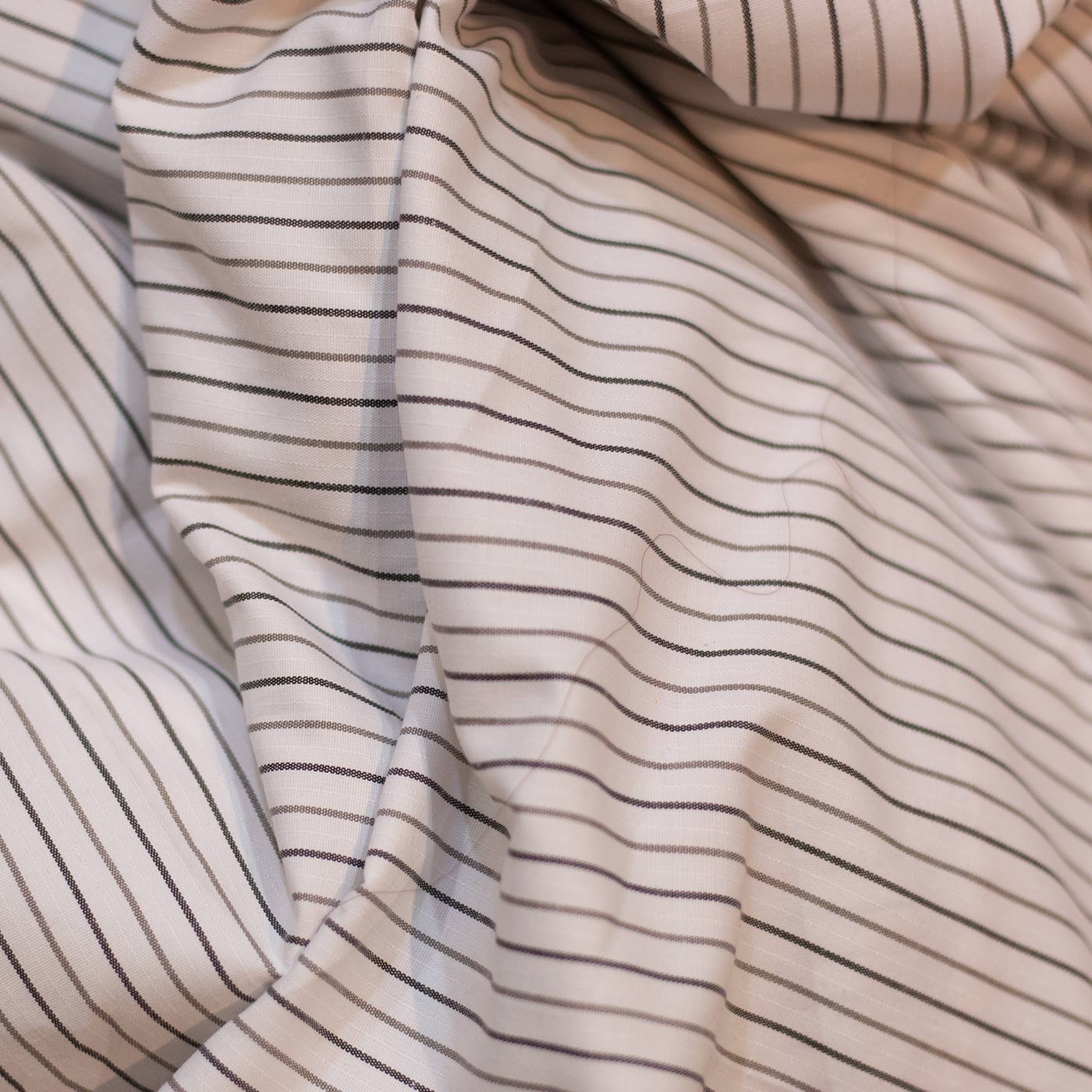 Black and Brown Striped Shirt Fabric