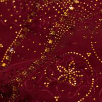 Wine Abstract Floral Design Stone Fabric