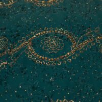 Green Abstract Design Stone Fabric