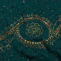 Green Abstract Design Stone Fabric