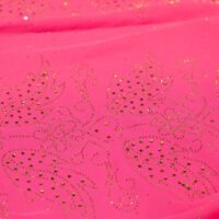 Pink Abstract Design Stone Fabric