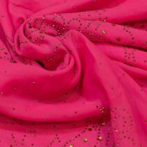 Pink Abstract Design Stone Fabric