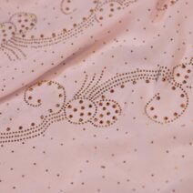 Baby Pink Beaded Chiffon Fabric