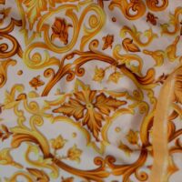Indochine Abstract Design Printed Silk Fabric