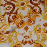 Indochine Abstract Design Printed Silk Fabric