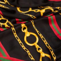 100% Quality Striped Designer Printed Silk Fabric