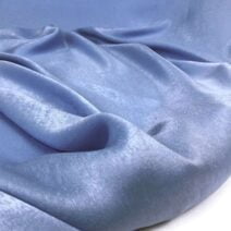 Powder Blue Velvet Silk Fabric