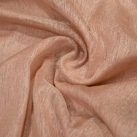 Plain Peach Lame Organza Fabric